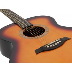 DIMAVERY AW-303 Western guitar sunburst